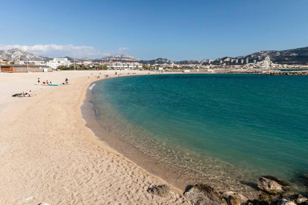 T2 Plage Prado-David, Parc Borely, Parking Privee Marseille Ngoại thất bức ảnh